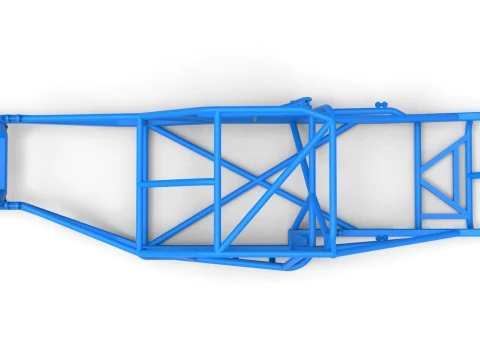Frame of Vintage Asphalt Modified stock car Version 3 Scale 1 to 25 3D Print Model