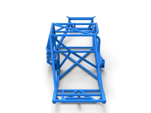 Frame of Vintage Asphalt Modified stock car Version 3 Scale 1 to 25 3D Print Model