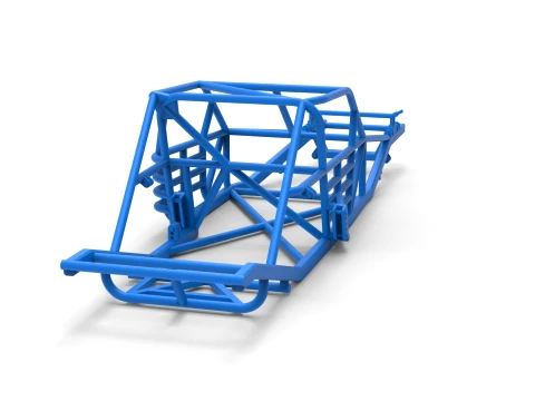 Frame of Vintage Asphalt Modified stock car Version 3 Scale 1 to 25 3D Print Model