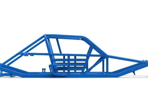Frame of Vintage Asphalt Modified stock car Version 3 Scale 1 to 25 3D Print Model