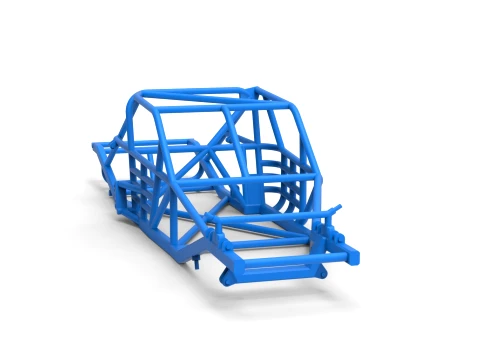 Frame of Vintage Asphalt Modified stock car Version 3 Scale 1 to 25 3D Print Model
