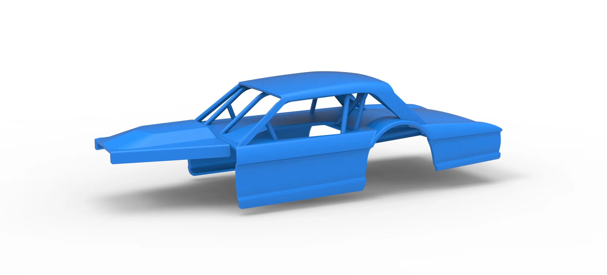 Shell of Vintage Asphalt Modified stock car V11 Scale 1 to 25 3D Print Model .c4d .max .obj .3ds .fbx .stl .blend