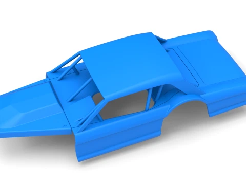 Shell of Vintage Asphalt Modified stock car V11 Scale 1 to 25 3D Print Model