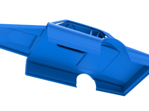 Shell of Vintage Asphalt Modified stock car V11 Scale 1 to 25 3D Print Model