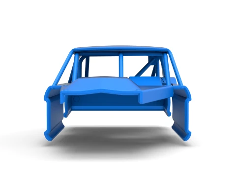 Shell of Vintage Asphalt Modified stock car V11 Scale 1 to 25 3D Print Model