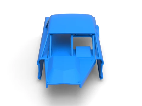 Shell of Vintage Asphalt Modified stock car V11 Scale 1 to 25 3D Print Model