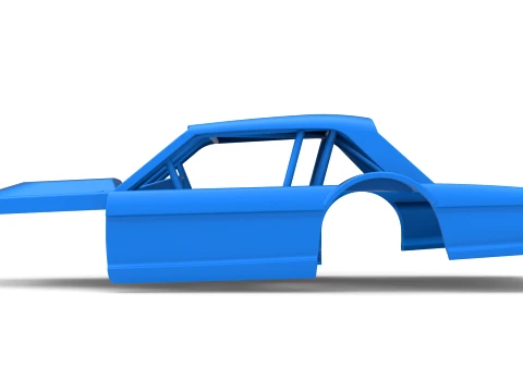 Shell of Vintage Asphalt Modified stock car V11 Scale 1 to 25 3D Print Model