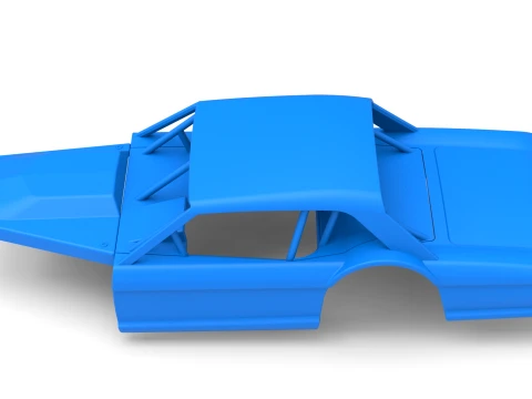 Shell of Vintage Asphalt Modified stock car V11 Scale 1 to 25 3D Print Model