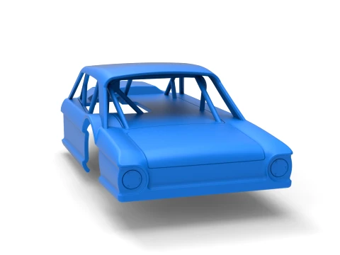 Shell of Vintage Asphalt Modified stock car V11 Scale 1 to 25 3D Print Model