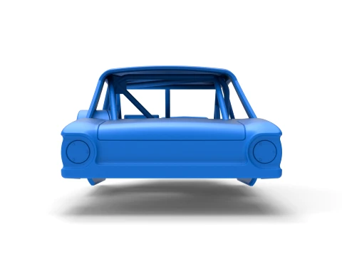 Shell of Vintage Asphalt Modified stock car V11 Scale 1 to 25 3D Print Model