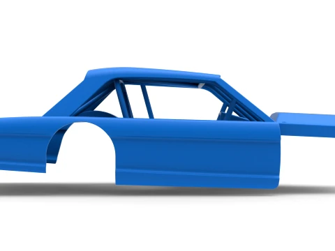 Shell of Vintage Asphalt Modified stock car V11 Scale 1 to 25 3D Print Model