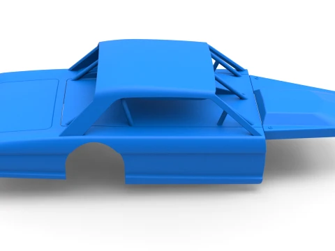 Shell of Vintage Asphalt Modified stock car V11 Scale 1 to 25 3D Print Model