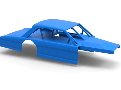 Shell of Vintage Asphalt Modified stock car V11 Scale 1 to 25 3D Print Model