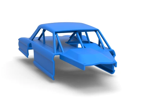 Shell of Vintage Asphalt Modified stock car V11 Scale 1 to 25 3D Print Model