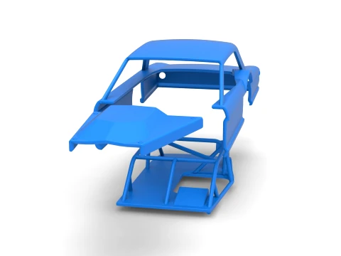 Shell of Vintage Asphalt Modified stock car V11 Scale 1 to 25 3D Print Model