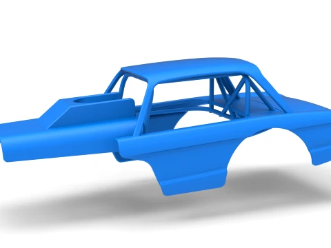 Shell of Vintage Dirt Modified stock car Version 10 Scale 1 to 25 Model do druku 3D