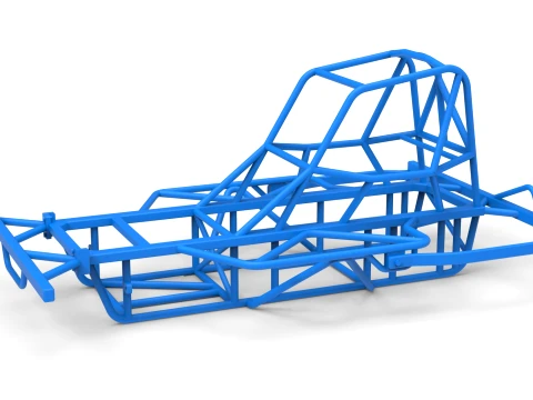 Frame of BriSCA Micro Formula 2 Stock Car Scale 1 to 16 3D Принт Модель