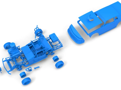 IMCA Stock car Scale 1 to 25 3D Print Model