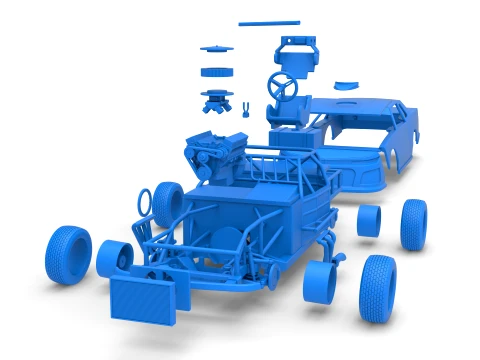 IMCA Stock car Scale 1 to 25 3D Print Model