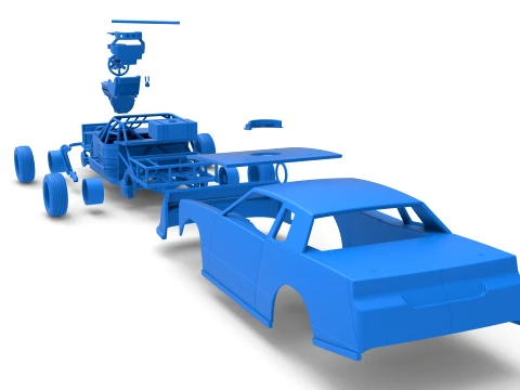 IMCA Stock car Scale 1 to 25 3D Print Model