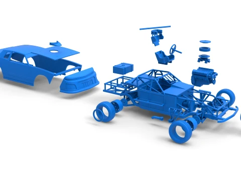 IMCA Stock car Scale 1 to 25 3D Print Model