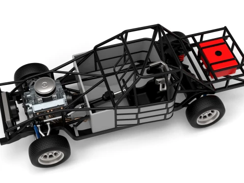 IMCA Stock car Base Scale 1 to 25 Model do druku 3D