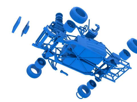 IMCA Stock car Base Scale 1 to 25 Model do druku 3D