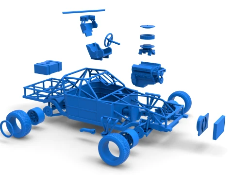 IMCA Stock car Base Scale 1 to 25 Model do druku 3D