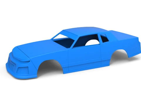 Shell of IMCA Stock car Scale 1 to 25 3D Print Model