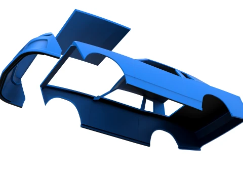 Shell of IMCA Stock car Scale 1 to 25 3D Baskı Modeli