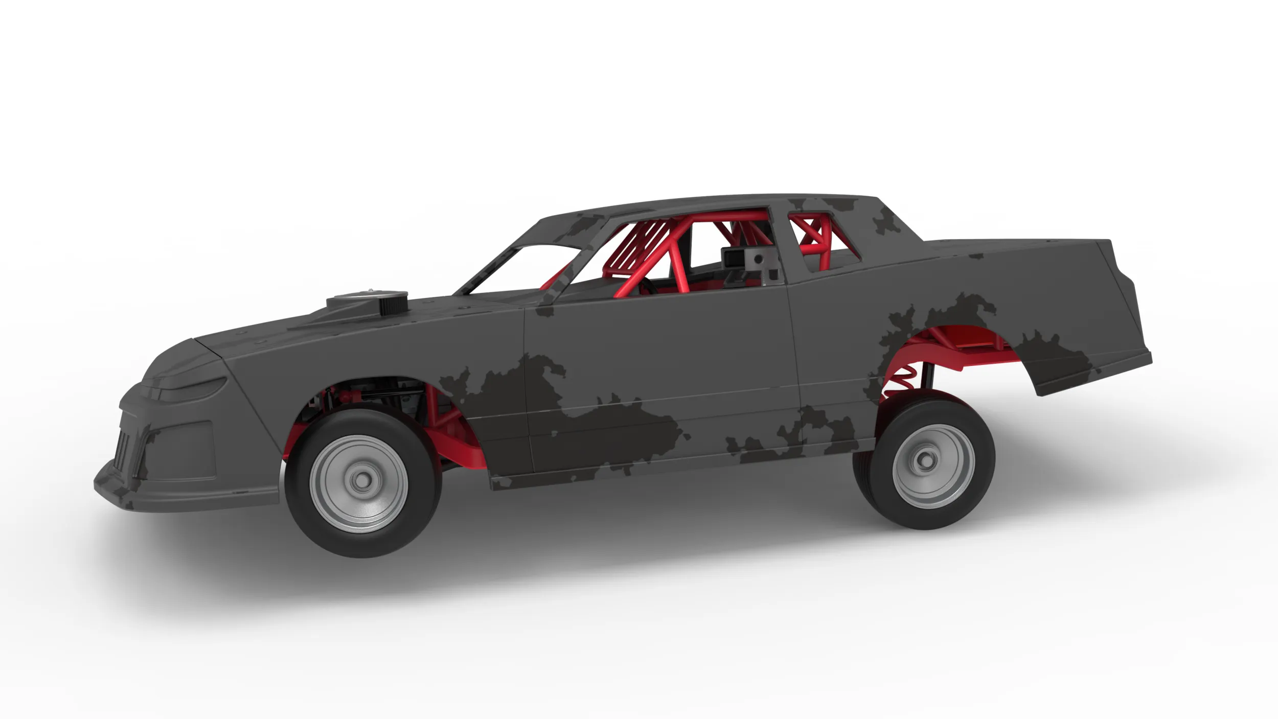 IMCA Stock car while turning Scale 1 to 25 3D Print Model .c4d .max .obj .3ds .fbx .stl .blend 
