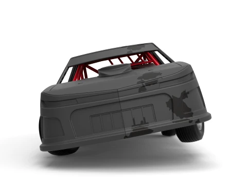 IMCA Stock car while turning Scale 1 to 25 3D Print Model
