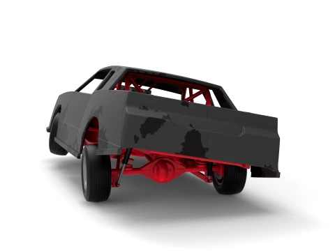IMCA Stock car while turning Scale 1 to 25 3D Print Model