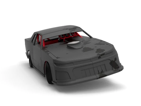 IMCA Stock car while turning Scale 1 to 25 3D Print Model