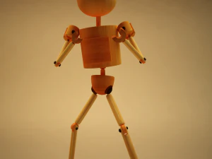 blake- wodden character 3D Model