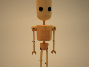 blake- wodden character Modèle 3D
