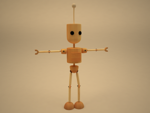 blake- wodden character Modèle 3D
