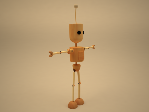 blake- wodden character Modèle 3D