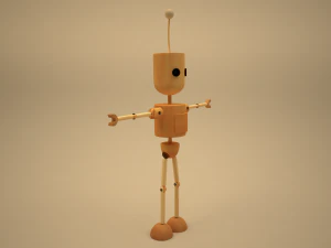 blake- wodden character 3D Model