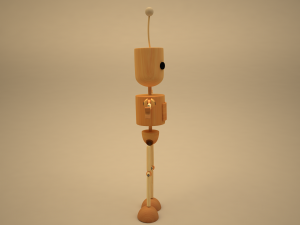 blake- wodden character Modèle 3D