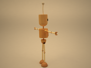 blake- wodden character Modèle 3D
