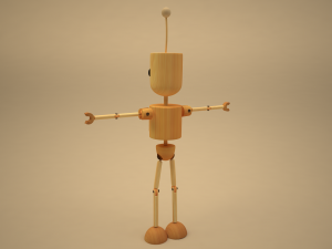 blake- wodden character Modèle 3D