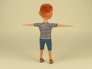 cartoon boy 3D Model
