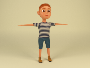cartoon boy 3D Model
