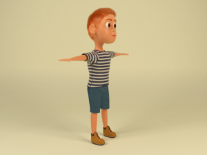 cartoon boy 3D Model