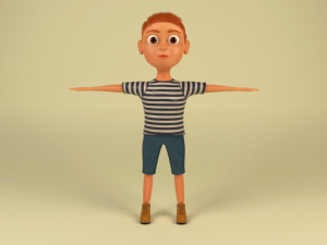 cartoon boy 3D Model