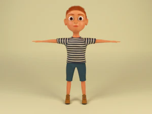 cartoon boy 3D Model