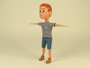 cartoon boy 3D Model