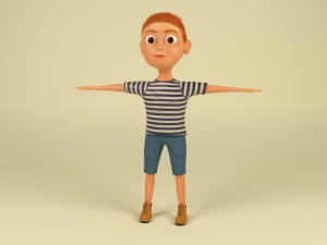 cartoon boy 3D Model