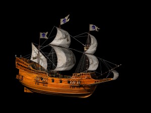 sailing ship 3D मॉडल